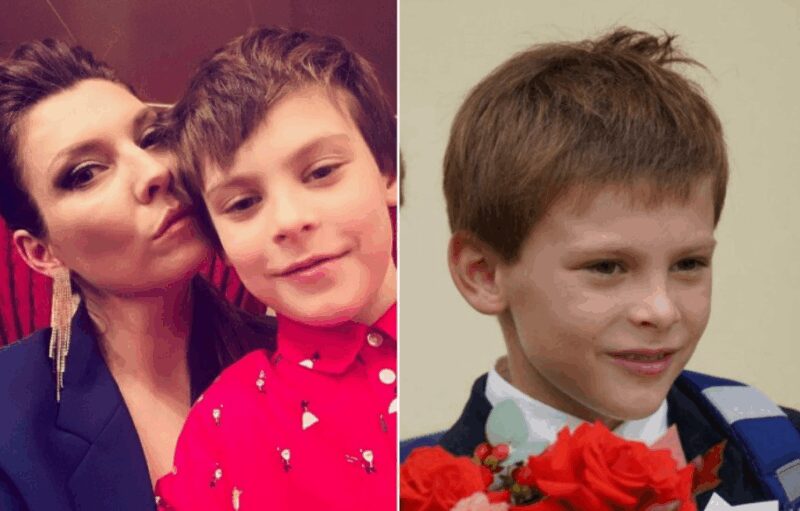 Редкий кадр: Ольга Скабеева с сыном Захаром.