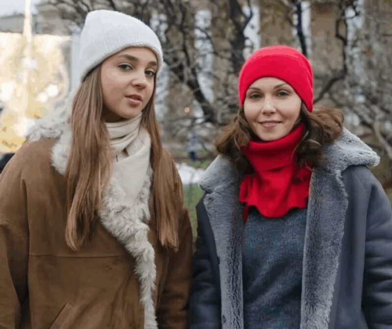 Анастасия Голубева с мамой Александрой Урсуляк