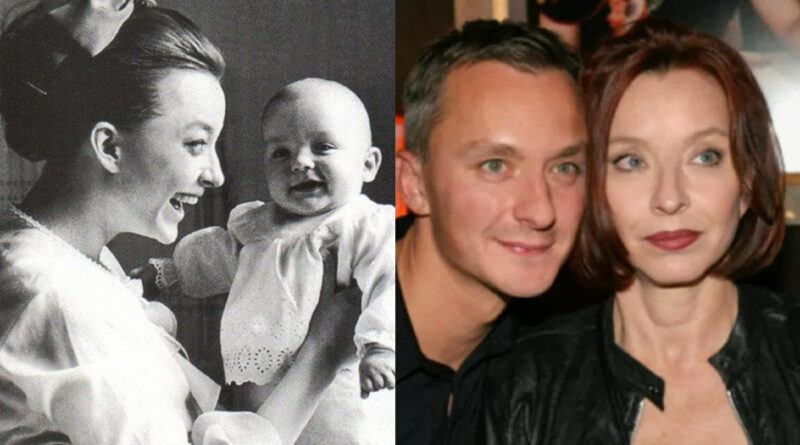 Анастасия Вертинская с сыном Степаном Михалковым.