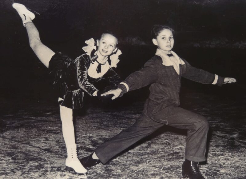 Юная Наташа Седых на заре своей спортивной карьеры.