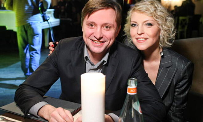 Артём Михалков с нынешней женой Дарьей.