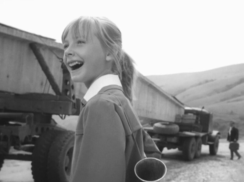 Лина Бракните на съемках фильма, принесшего ей всесоюзную известность.