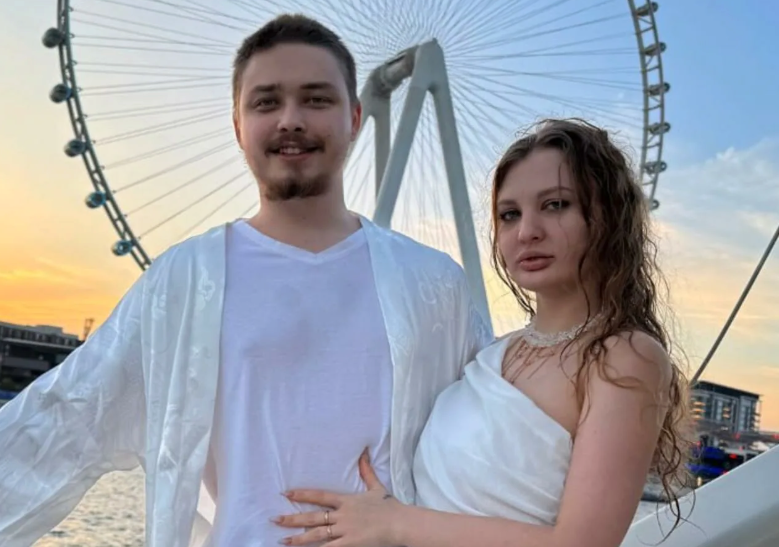 Молодожены Архип и Мелисса после свадьбы