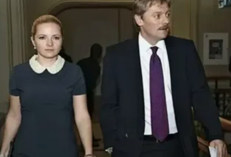Вторая жена Дмитрия Пескова Екатерина Солоцинская и сам политик
