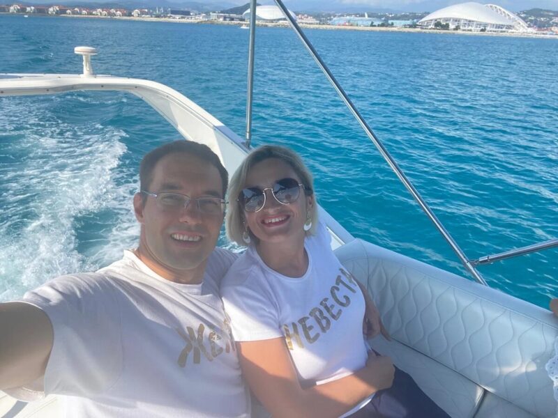 Дмитрий Шепелев с сыном Платоном.