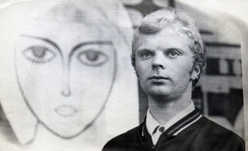 Михаил Метёлкин в юности, уже ставший звездой советского кино.