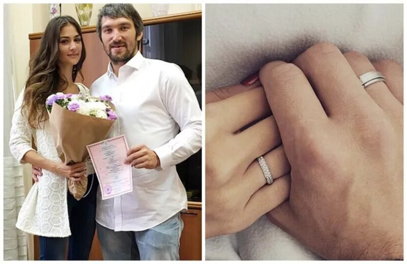 Влюбленные взгляды, запечатленные в день свадьбы.