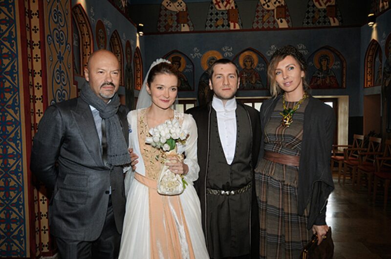 Венчание Надежды Михалковой и Резо Гигинеишвили в Грузии.