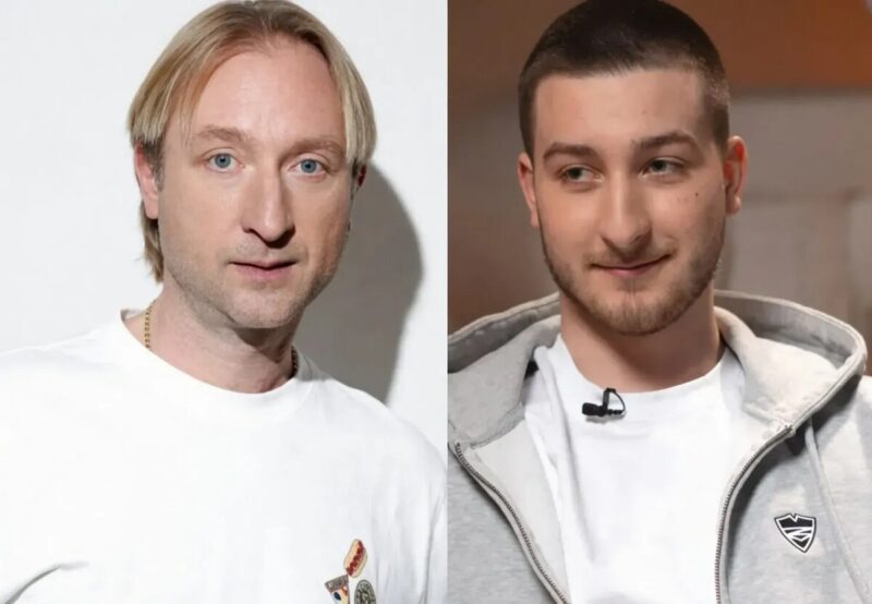 Редкая встреча Евгения Плющенко со старшим сыном Егором Ермаком.