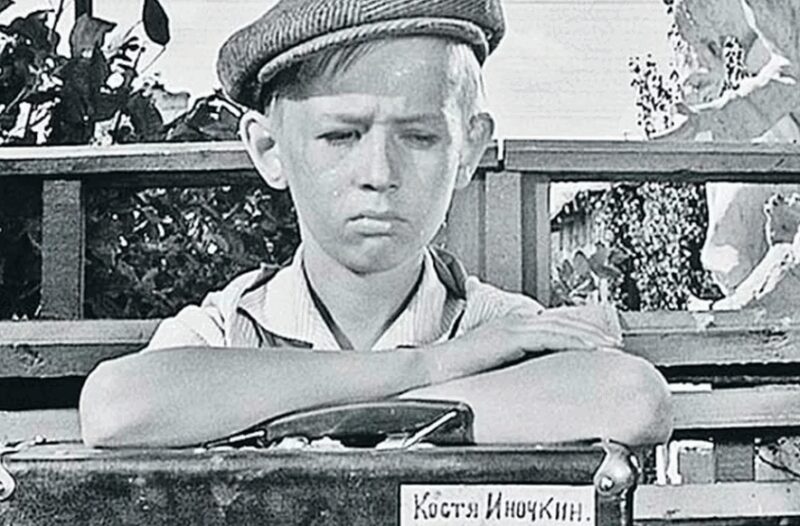 Юный Борис Щербаков в своей первой главной роли в фильме «Мандат».