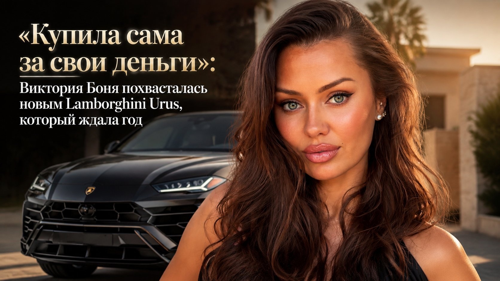 «Купила сама за свои деньги»: Виктория Боня похвасталась новым Lamborghini Urus, который ждала год