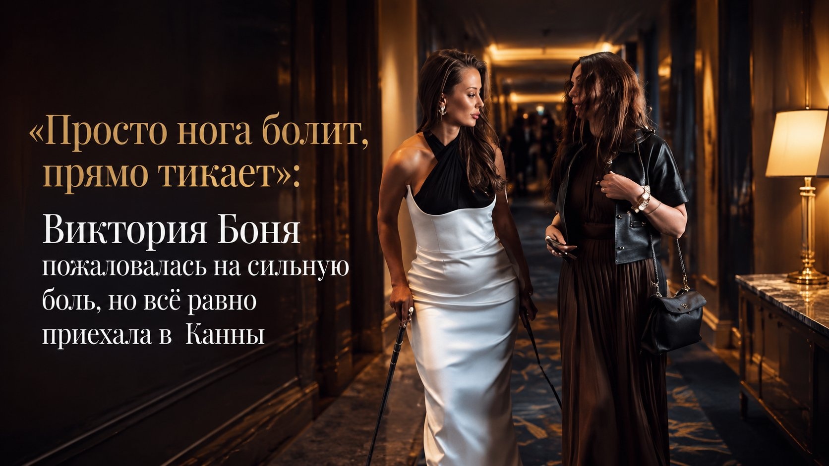«Просто нога болит, прямо тикает»: Виктория Боня пожаловалась на сильную боль, но всё равно приехала в Канны