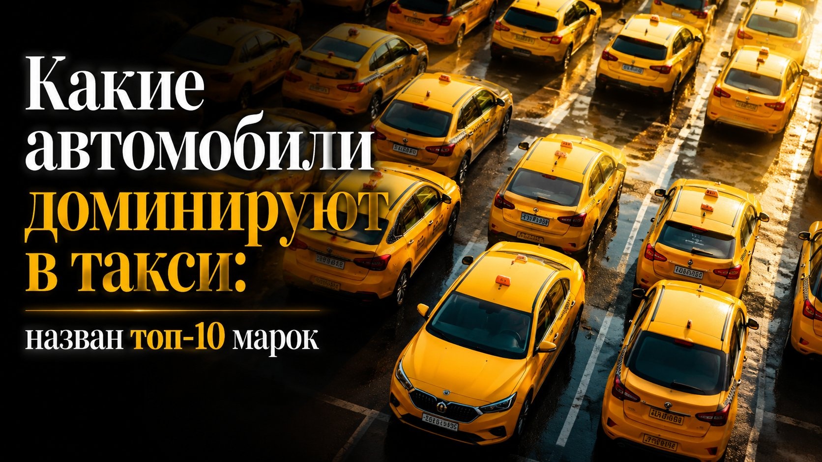 Какие автомобили доминируют в такси: назван топ-10 марок