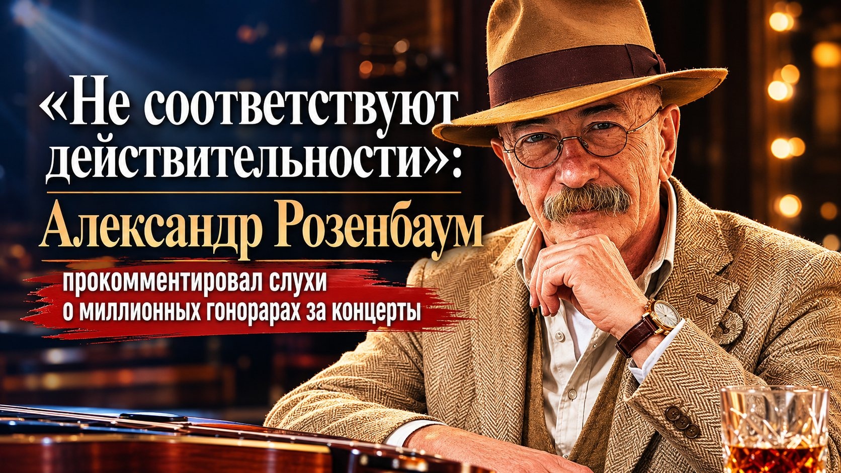 «Не соответствуют действительности»: Александр Розенбаум прокомментировал слухи о миллионных гонорарах за концерты