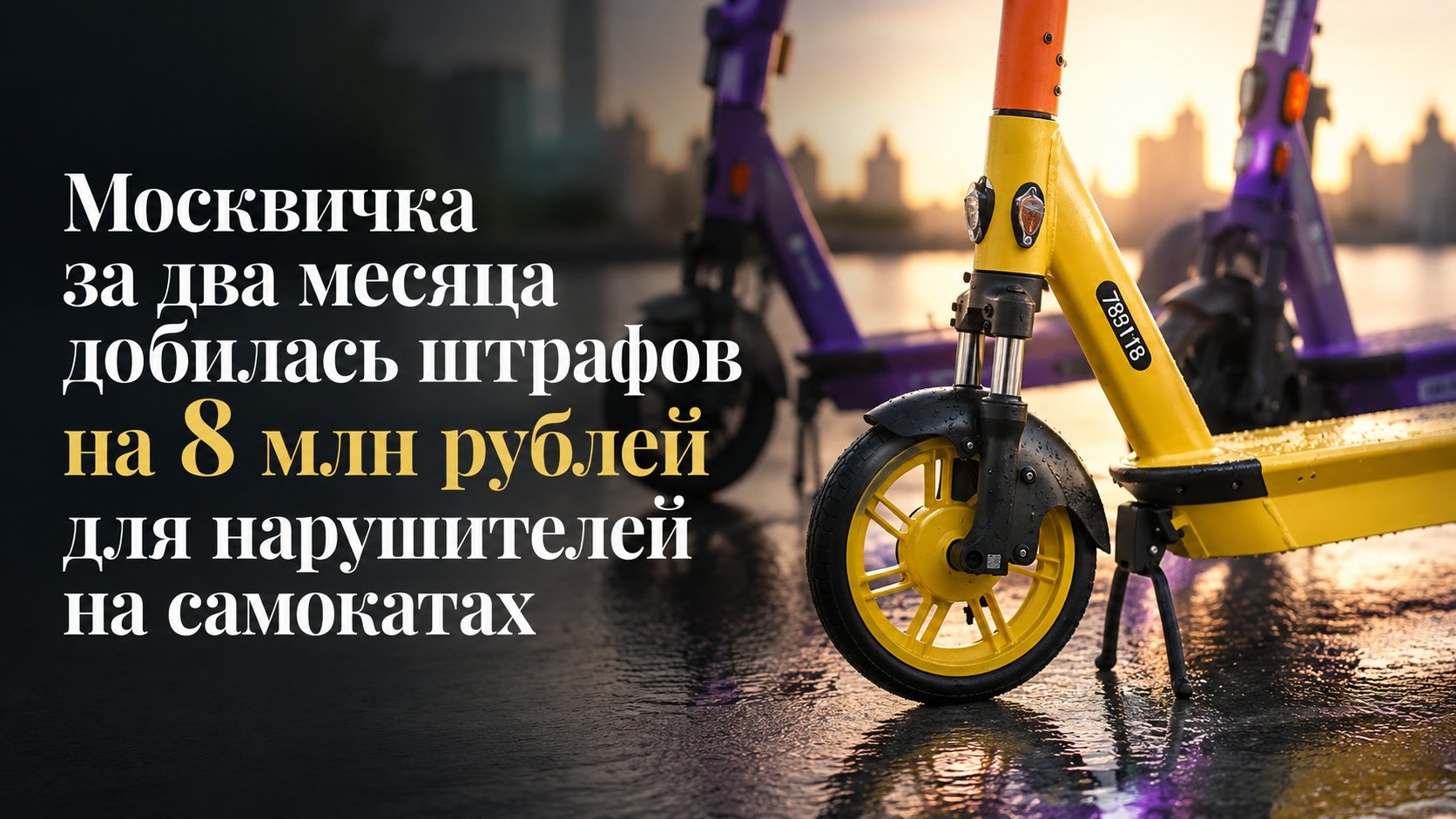 Москвичка за два месяца добилась штрафов на 8 млн рублей для нарушителей на самокатах
