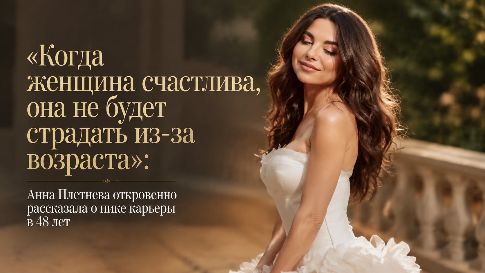 «Когда женщина счастлива, она не будет страдать из-за возраста»: Анна Плетнева откровенно рассказала о пике карьеры в 48 лет