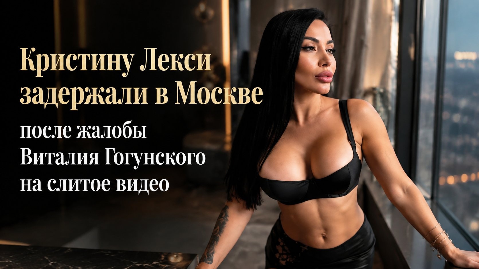 Кристину Лекси задержали в Москве после жалобы Виталия Гогунского на слитое видео