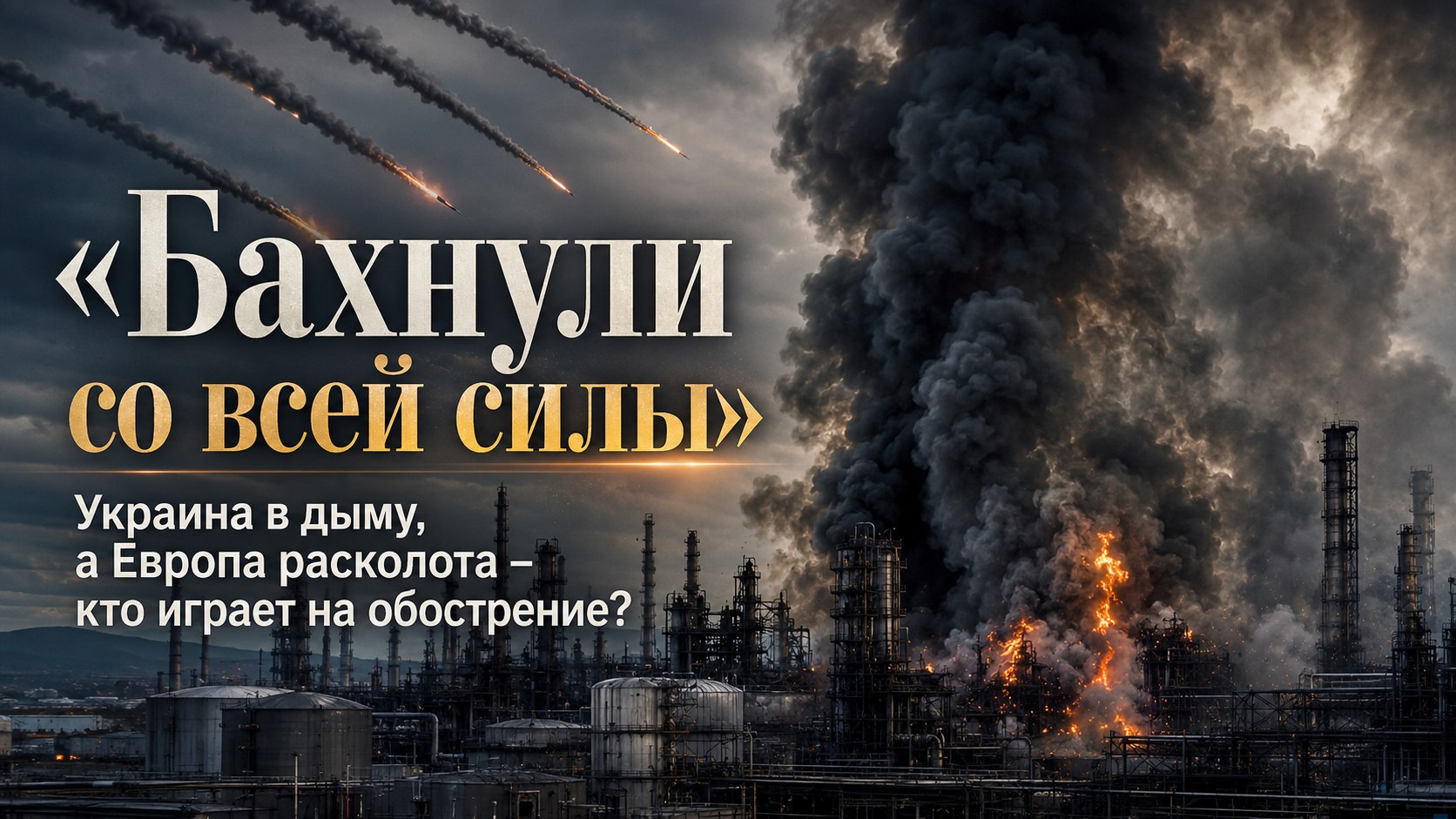 «Бахнули со всей силы»: Украина в дыму, а Европа расколота – кто играет на обострение?