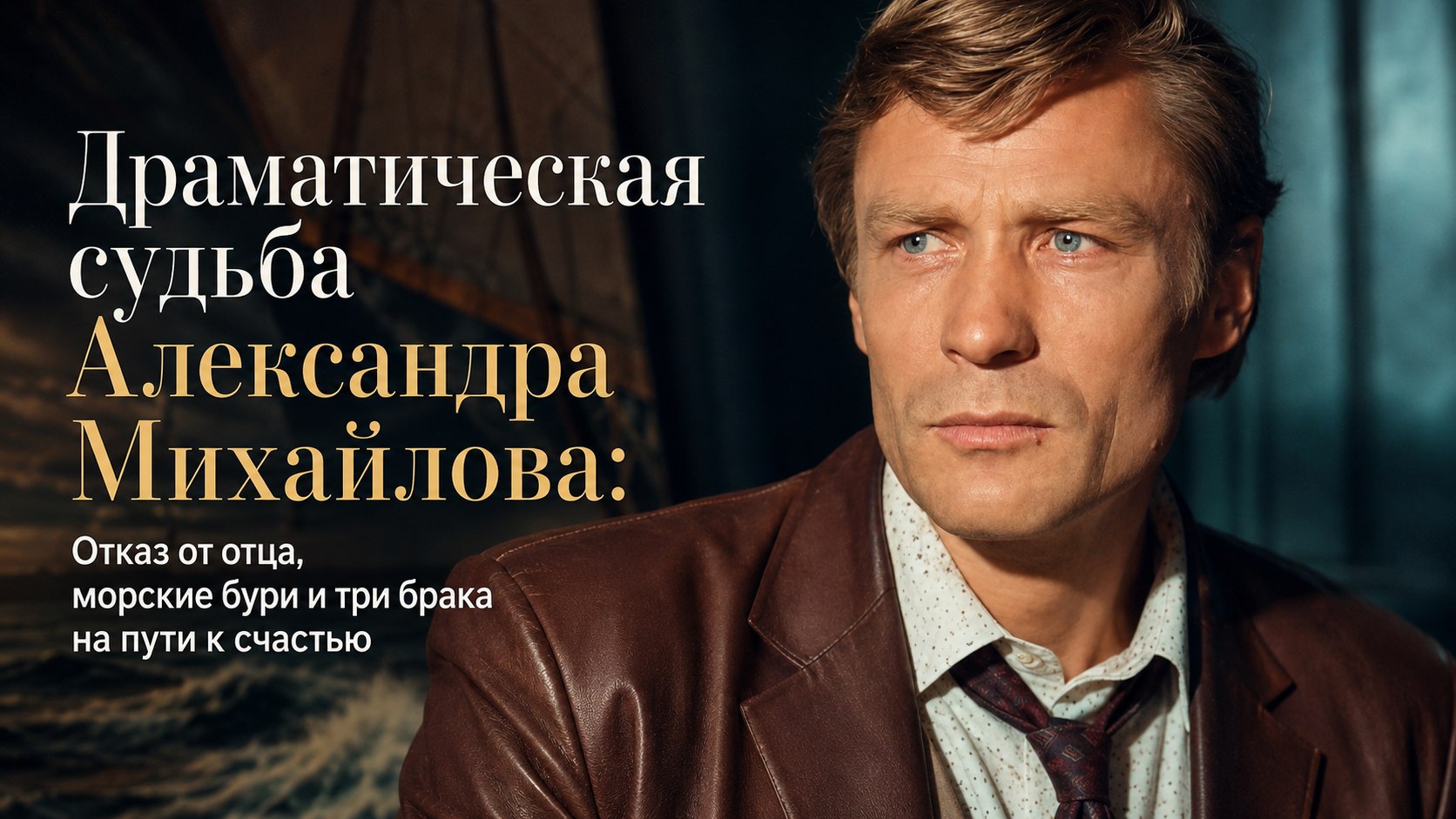 Драматическая судьба Александра Михайлова: Отказ от отца, морские бури и три брака на пути к счастью
