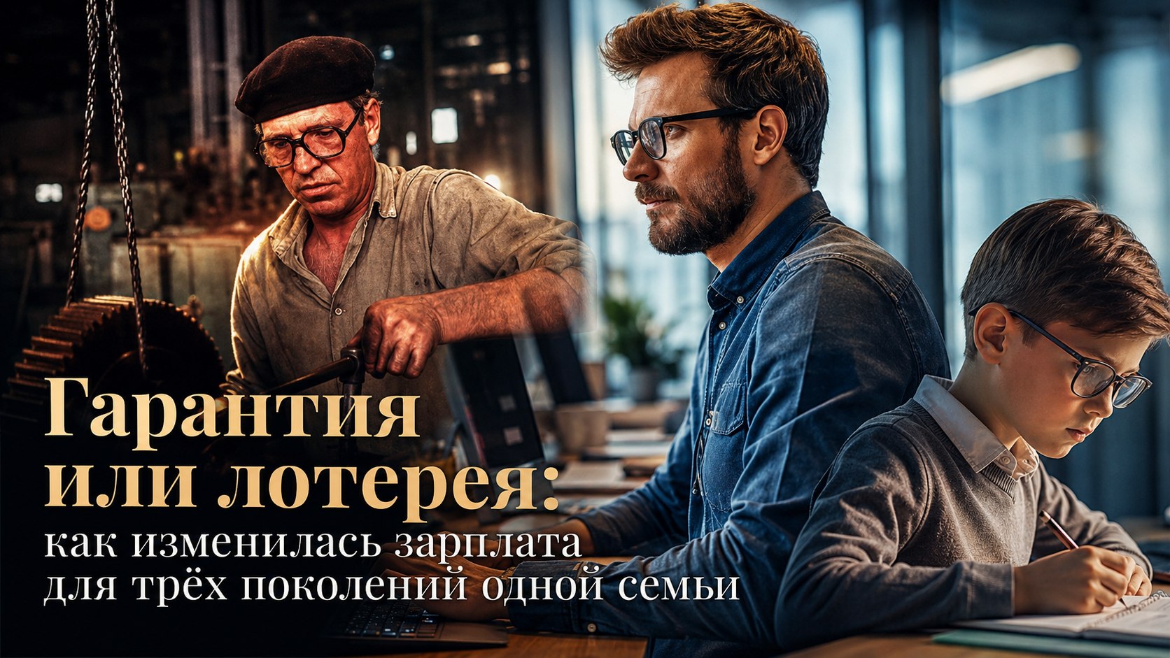 Гарантия или лотерея: как изменилась зарплата для трёх поколений одной семьи