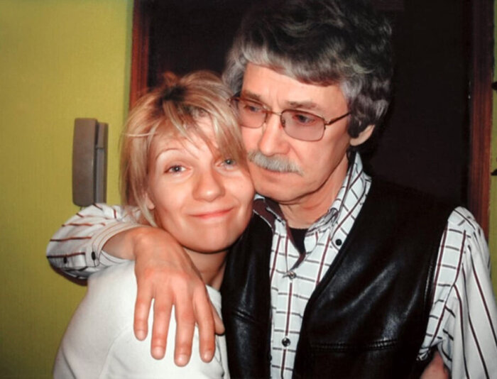 Анна Ардова со своим отчимом.