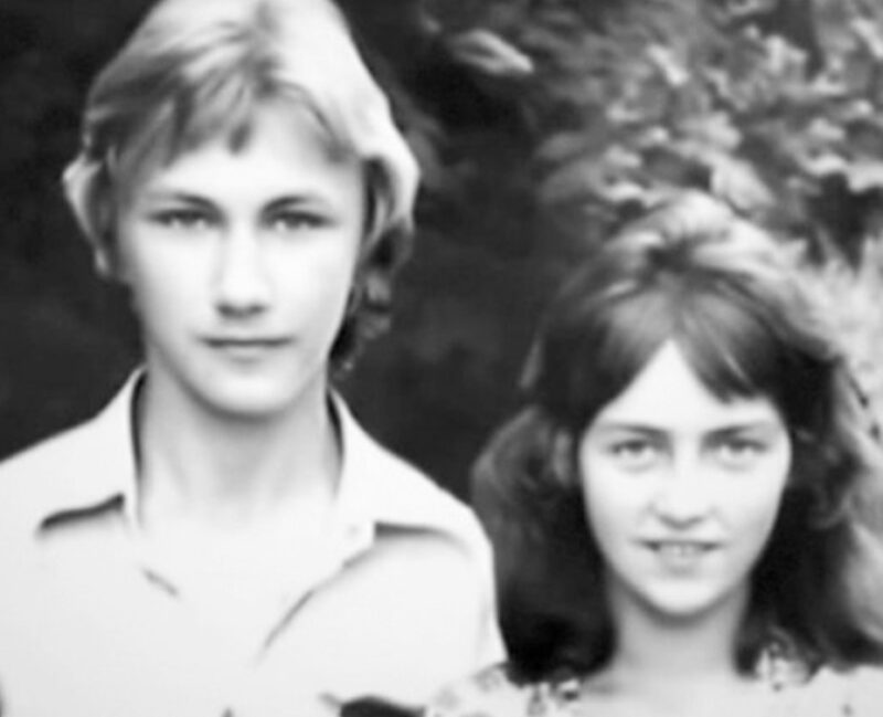 Елена и маленькая Юлия в первые годы брака