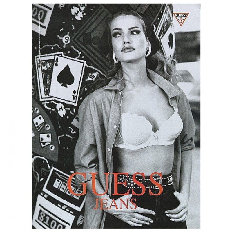 Карен Мюлдер в рекламной кампании Guess