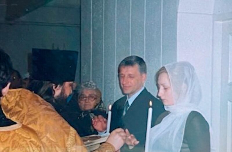 Яна Павлова и ее первый супруг.