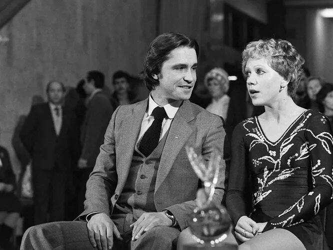 Кира Иванова с новым наставником Владимиром Ковалёвым, 1981 год