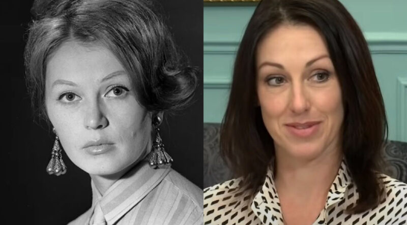 Валентина Титова и её дочь Елизавета, унаследовавшая черты отца