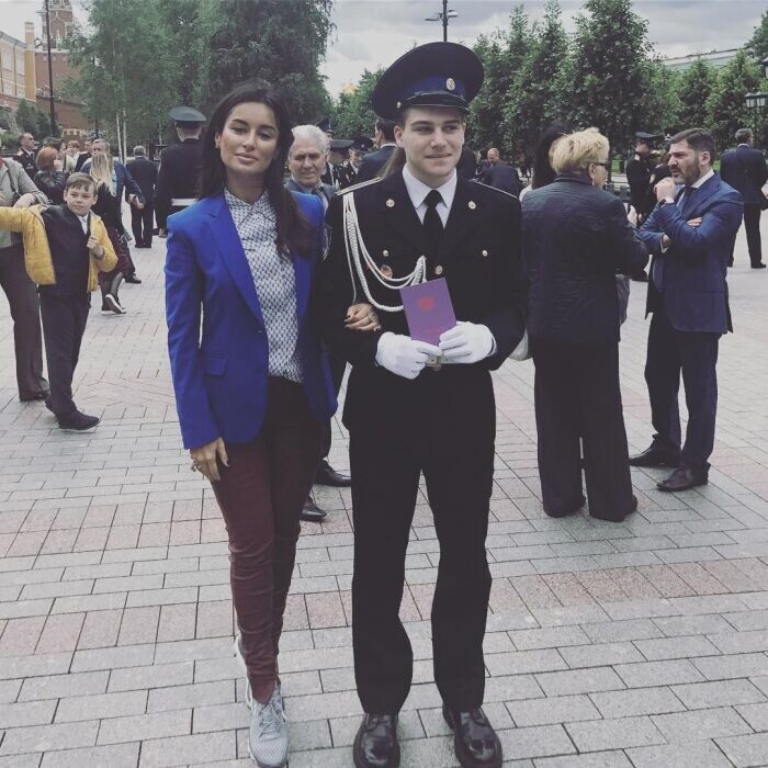 Тина Канделаки с сыном.