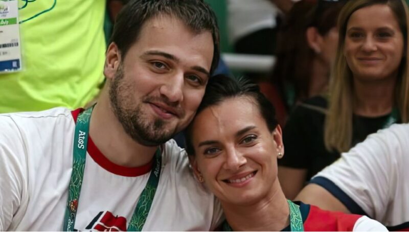 Елена Исинбаева с супругом Никитой Петиновым на Олимпийских играх в Рио.