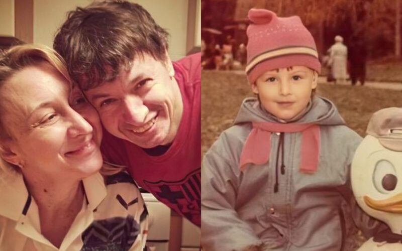 Екатерина Березовская в детстве с родителями