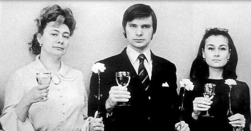 Галина Брежнева, Олег Видов и Наталия Федотова на светском мероприятии