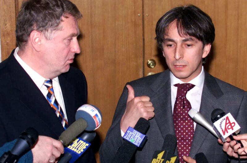 Пресс-конференция кандидатов в президенты Владимира Жириновского и Умара Джабраилова, 26 марта 2000 года