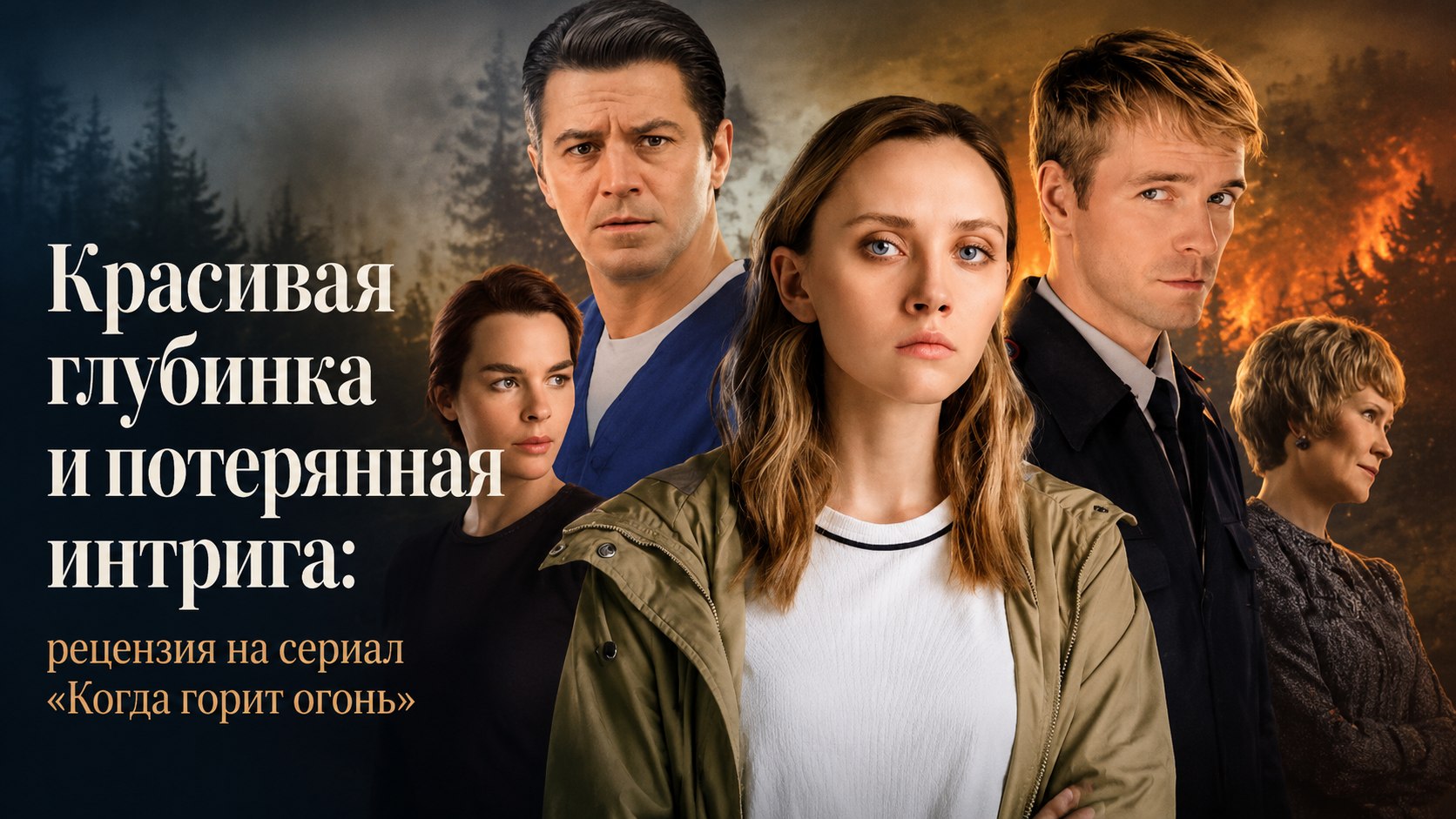 Красивая глубинка и потерянная интрига: рецензия на сериал «Когда горит огонь»