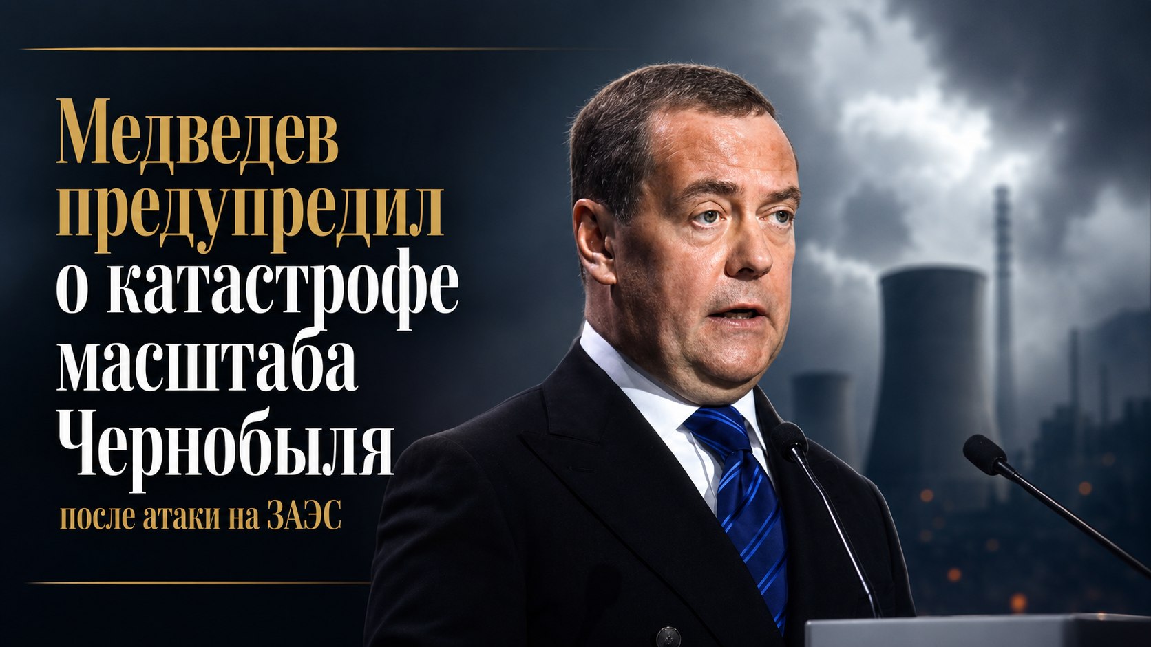 Медведев предупредил о катастрофе масштаба Чернобыля после атаки на ЗАЭС