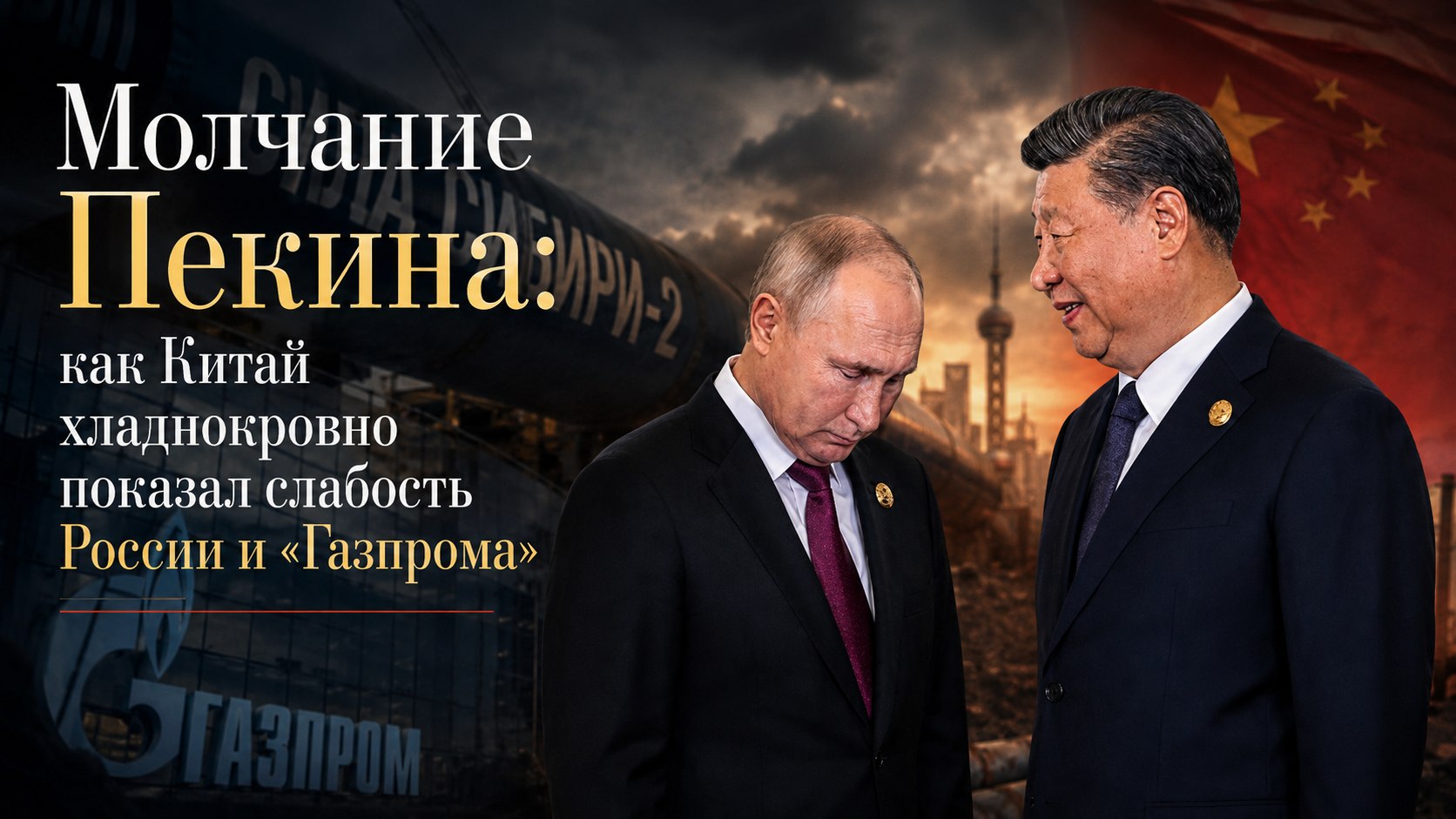 Молчание Пекина: как Китай хладнокровно показал слабость России и «Газпрома»