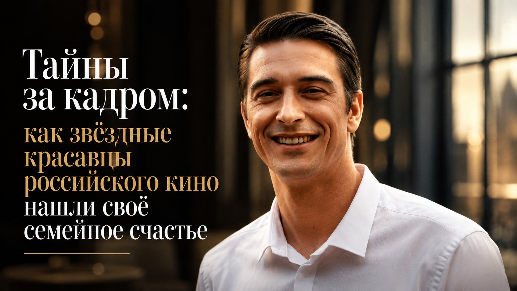 Тайны за кадром: как звёздные красавцы российского кино нашли своё семейное счастье