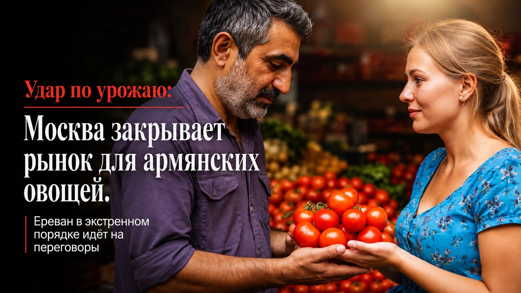 Удар по урожаю: Москва закрывает рынок для армянских овощей. Ереван в экстренном порядке идёт на переговоры