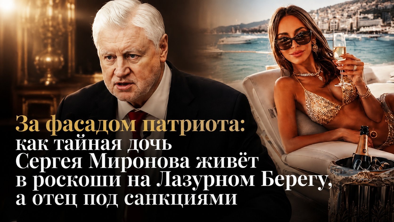 За фасадом патриота: как тайная дочь Сергея Миронова живёт в роскоши на Лазурном Берегу, а отец под санкциями