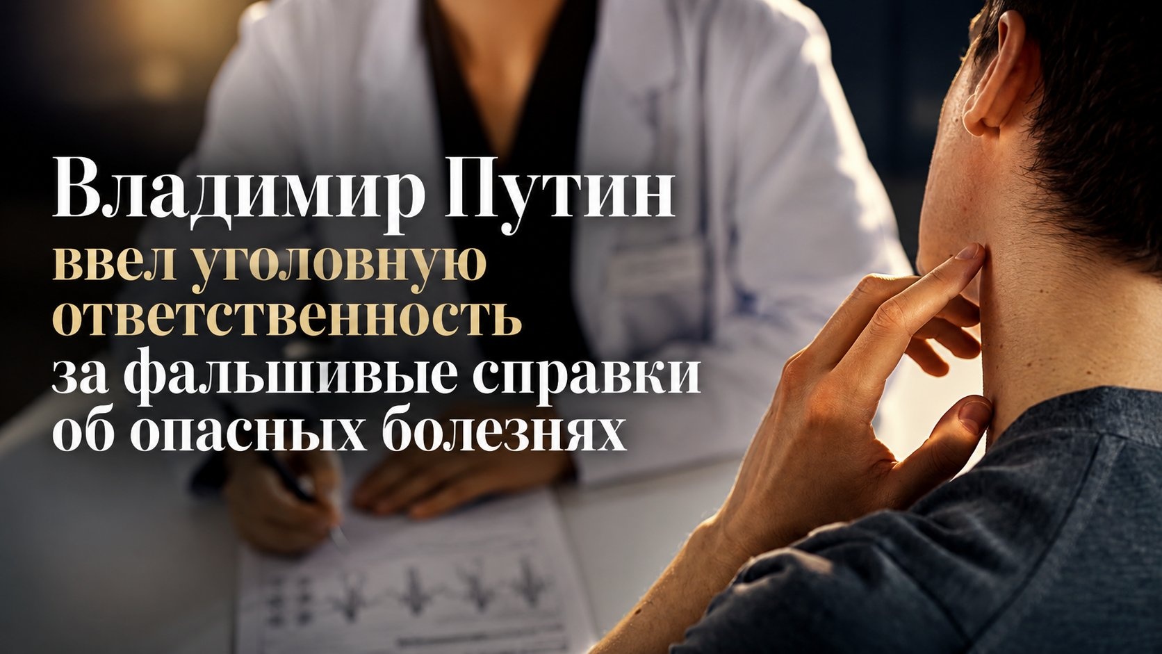 Владимир Путин ввел уголовную ответственность за фальшивые справки об опасных болезнях