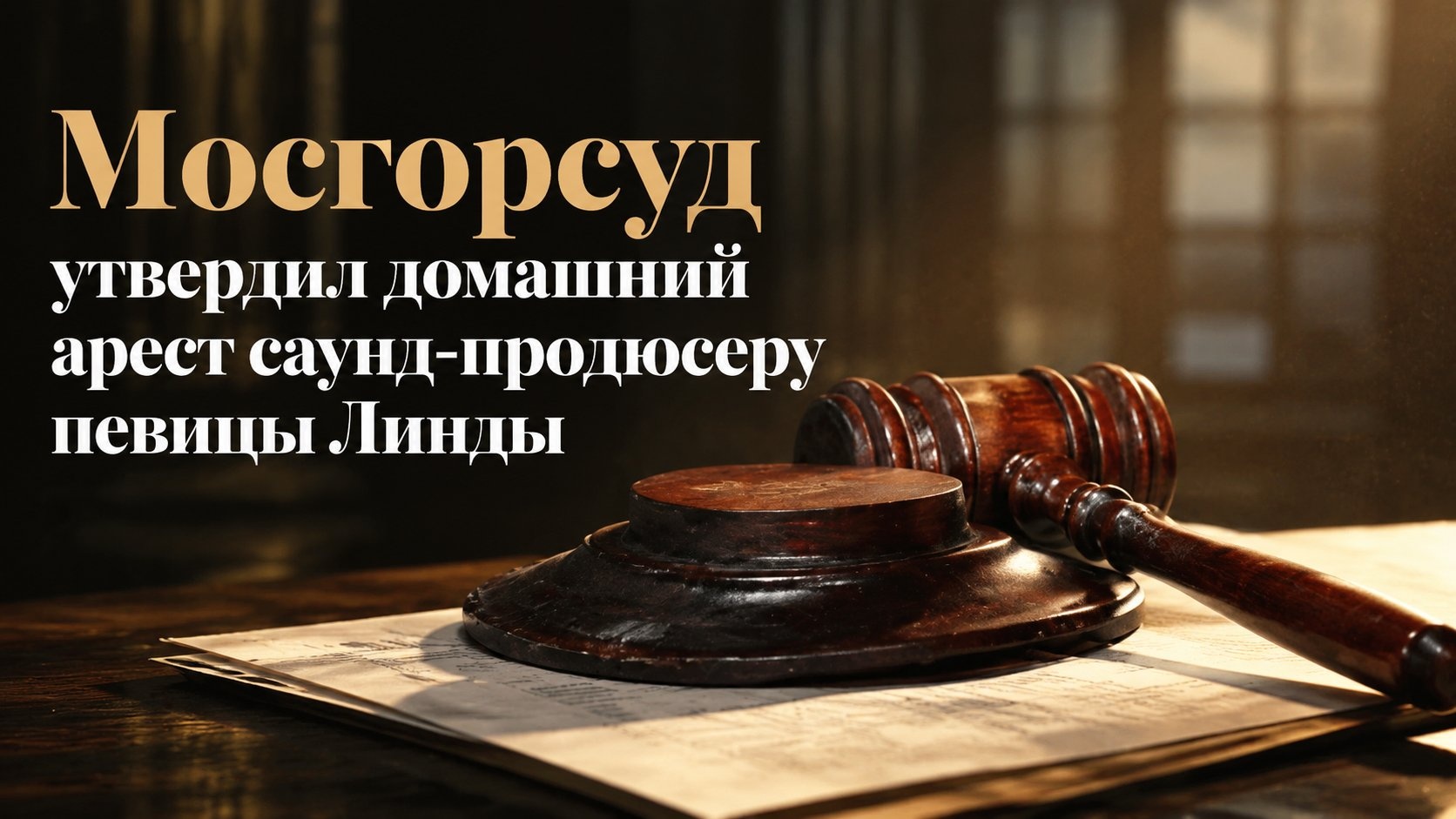 Мосгорсуд утвердил домашний арест саунд-продюсеру певицы Линды