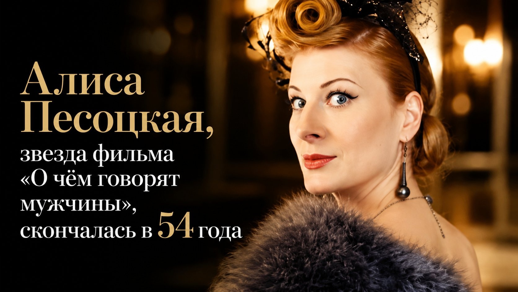 Алиса Песоцкая, звезда фильма «О чём говорят мужчины», скончалась в 54 года