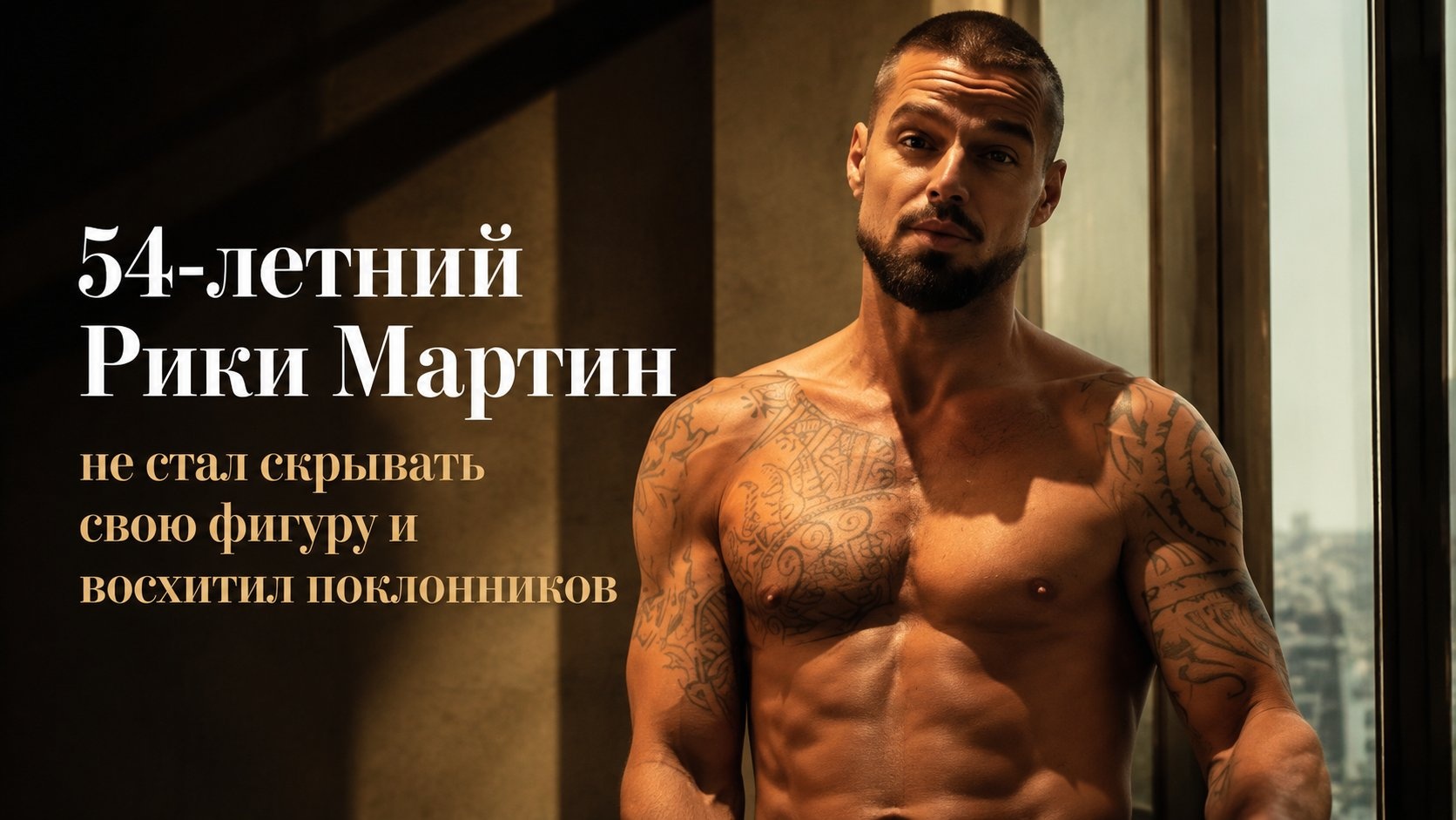 54-летний Рики Мартин не стал скрывать свою фигуру и восхитил поклонников