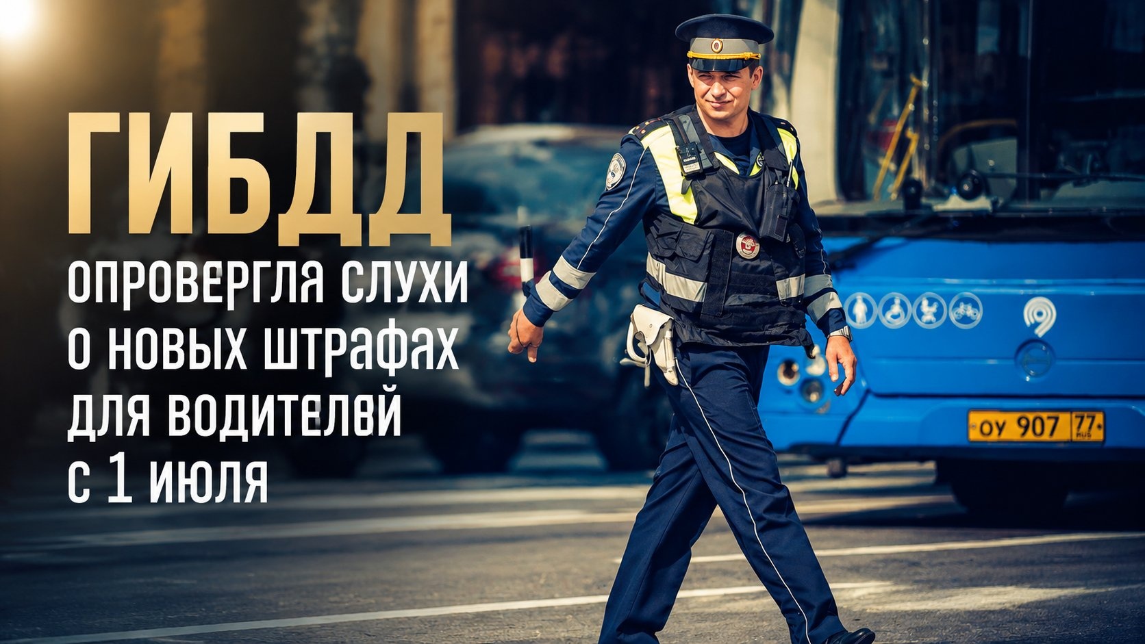 ГИБДД опровергла слухи о новых штрафах для водителей с 1 июля