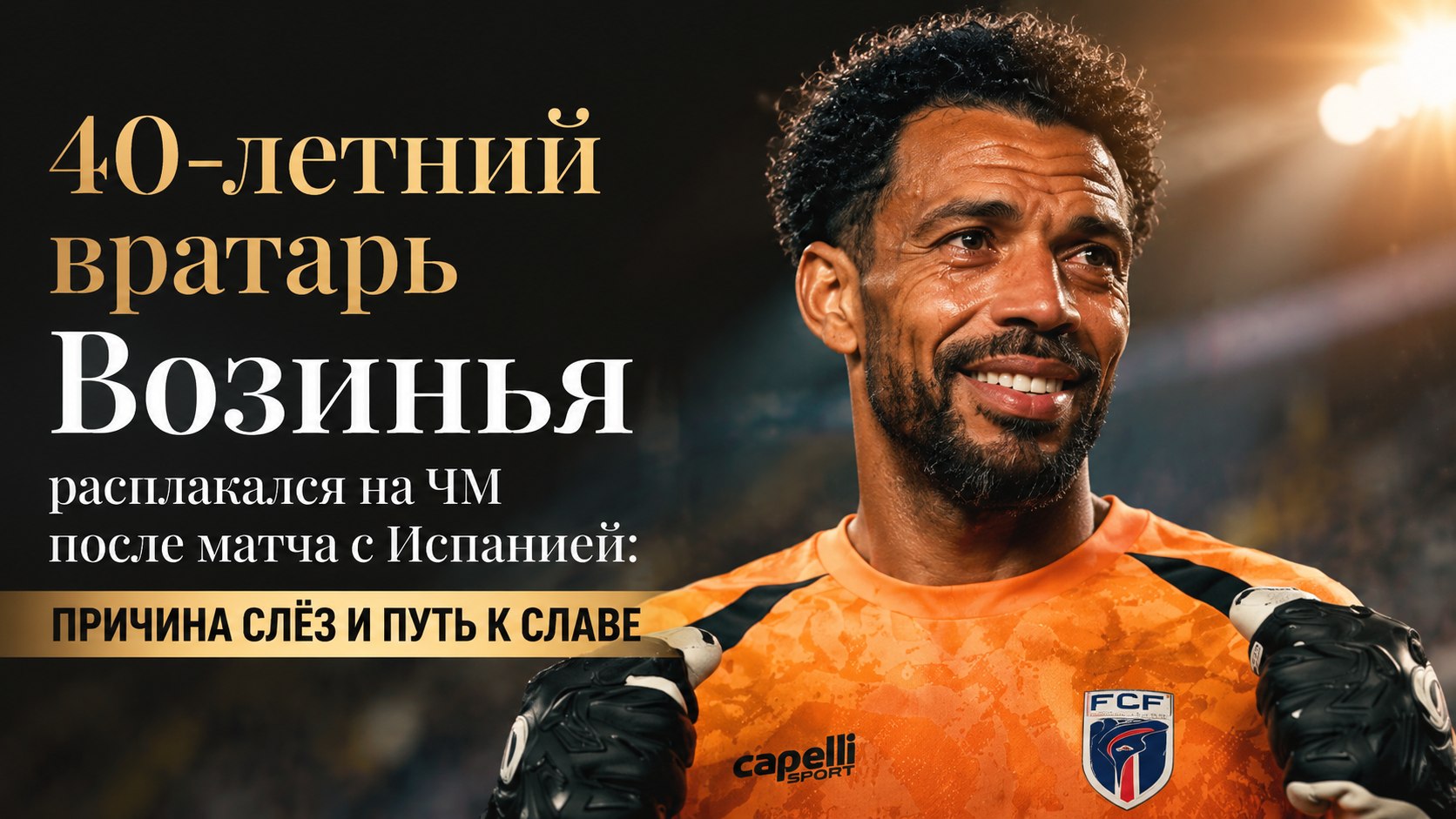 40-летний вратарь Возинья расплакался на ЧМ после матча с Испанией: причина слёз и путь к славе