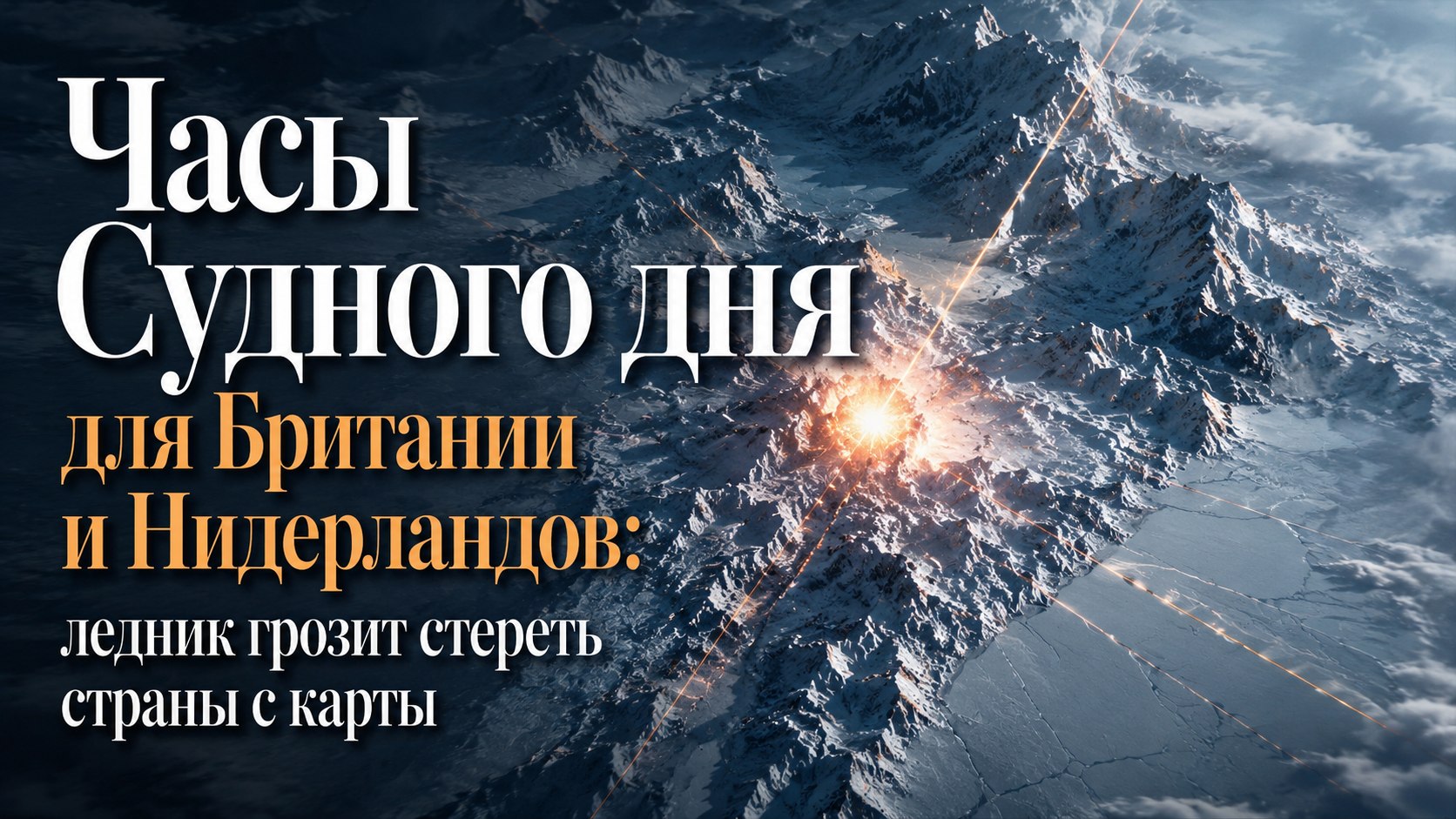 Часы Судного дня для Британии и Нидерландов: ледник грозит стереть страны с карты