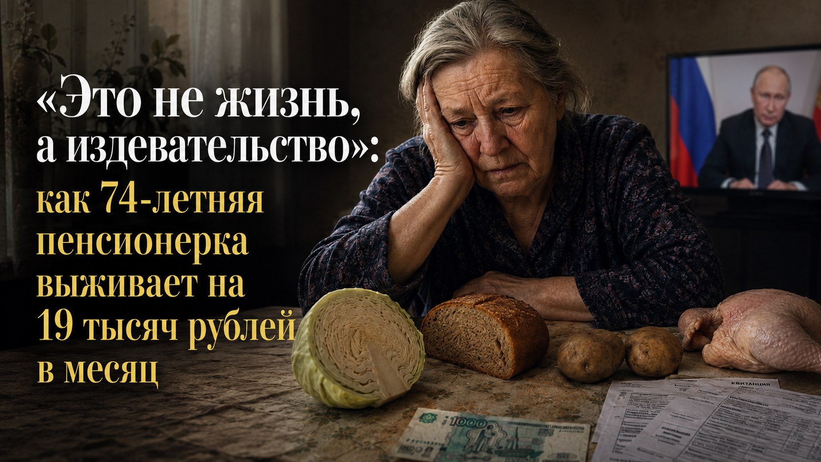 «Это не жизнь, а издевательство»: как 74-летняя пенсионерка выживает на 19 тысяч рублей в месяц