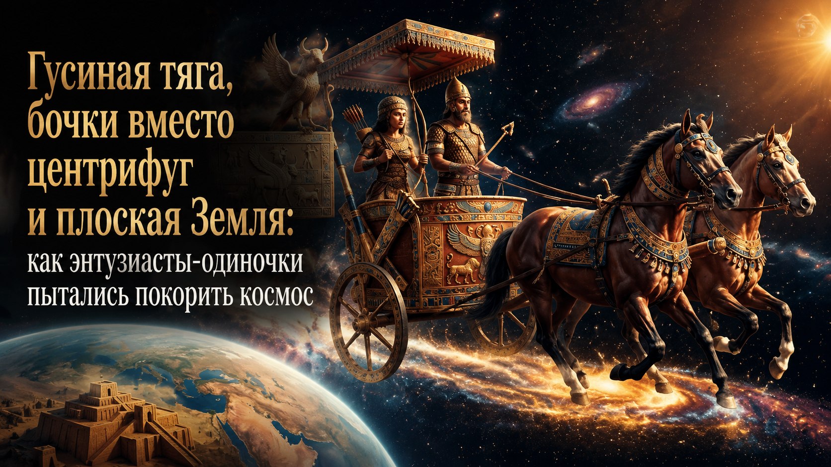 Гусиная тяга, бочки вместо центрифуг и плоская Земля: как энтузиасты-одиночки пытались покорить космос